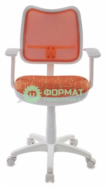 Изображение товара Кресло детское Бюрократ CH-W797/OR/GIRAFFE спинка сетка оранжевый сиденье оранжевый жираф Giraffe (пластик белый)